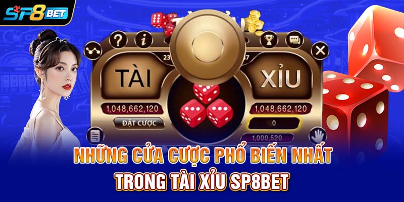 Những cửa cược phổ biến nhất trong tài xỉu SP8BET